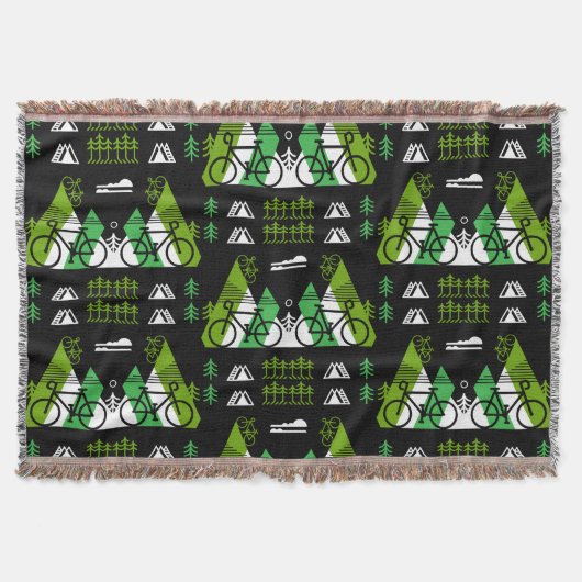 Bicycle Themed Print Decke (Vorderseite)