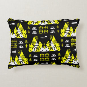 Bicycle Themed Print Dekokissen
