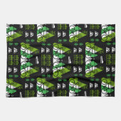 Bicycle Themed Print Geschirrtuch (Horizontal)