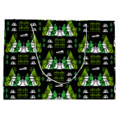 Bicycle Themed Print Große Geschenktüte (Rückseite)