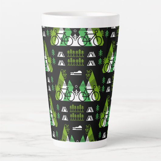 Bicycle Themed Print Milchtasse (Vorderseite)