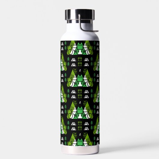 Bicycle Themed Print Trinkflasche (Links)