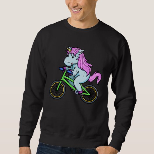 Bicycle unicorn sweatshirt (Vorderseite)