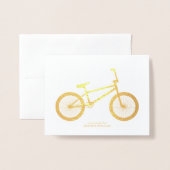 Bicycle Vielen Dank Folienkarte (Vorderseite mit Umschlag)