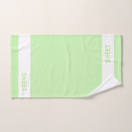 Bicycle Zuhause Sweet Zuhause on Lime Green Badhandtuch Set (Handtuch)