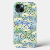 Bicycles Blue Green iPhone Gehäuse Case-Mate iPhone Hülle (Rückseite)
