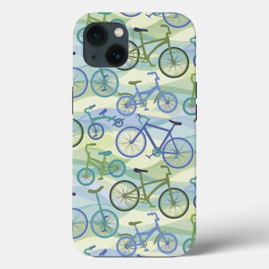 Bicycles Blue Green iPhone Gehäuse Case-Mate iPhone Hülle (Rückseite)