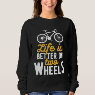 bicycles cyclists bicyclists on a bike sweatshirt