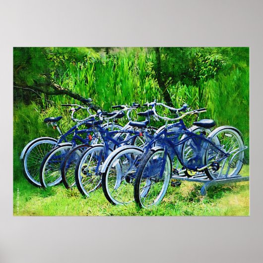 Bicycles Fire Island Poster (Vorne)