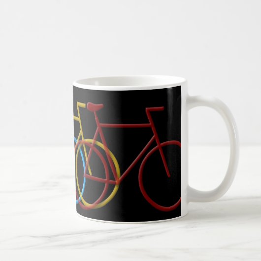 Bicyclesin3ColorsBig Kaffeetasse (Rechts)