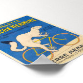 Bicyclette Blanche Hermine Vintage Poster 1926 (Ecke)