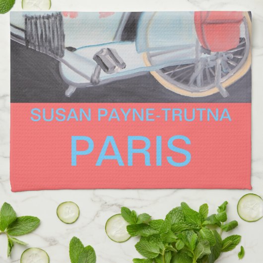 BICYCLETTE PARIS GESCHIRRTUCH (Gefaltet)