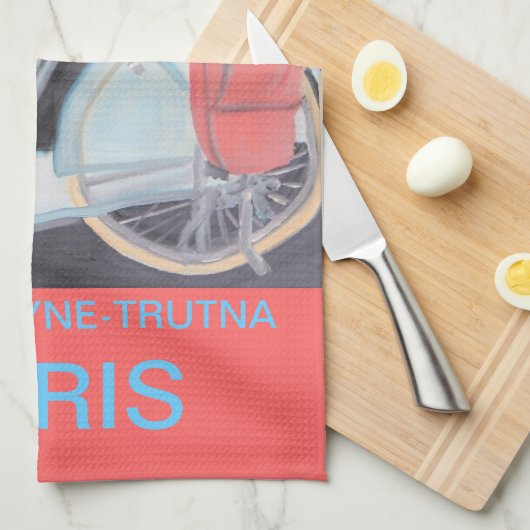 BICYCLETTE PARIS GESCHIRRTUCH (Viertel Falte)