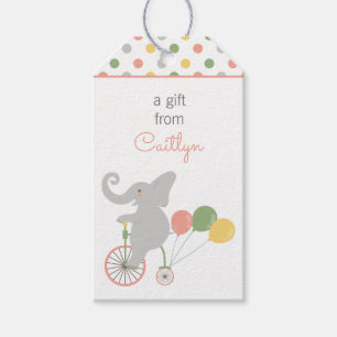 Bicycling Ballon Elephant Personalisierte Geschenk Geschenkanhänger