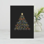 Bicyclist Weihnachten Baum Funny Biker Biker Weihn Save The Date (Stehend Vorderseite)