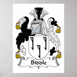 Biddle Familienwappen Poster