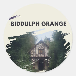 Biddulph Grange Runder Aufkleber
