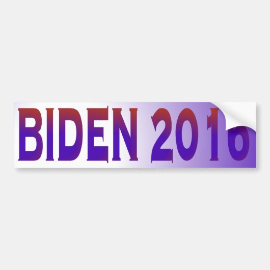 Biden 2016 autoaufkleber (Vorne)