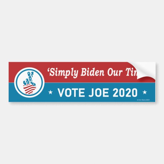 Biden 2020 Autoaufkleber (Vorne)