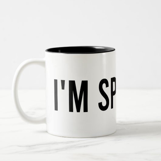 Biden 2020, ich spreche, Kamal Harris Quote Zweifarbige Tasse (Links)