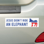 Biden 2020 - Jesus fuhr keinen Elefanten Autoaufkleber (Auf Auto)
