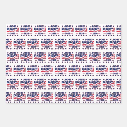 Biden 2020 - Joe Biden für Präsident Geschenkpapier Set (Vorderseite)