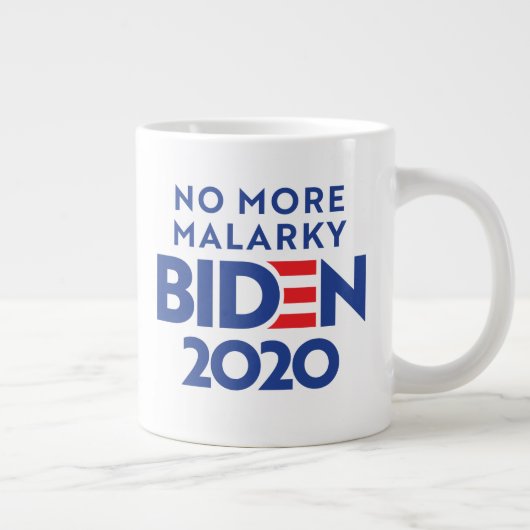BIDEN 2020 - Kein Malarkie mehr Jumbo-Tasse (Rechts)
