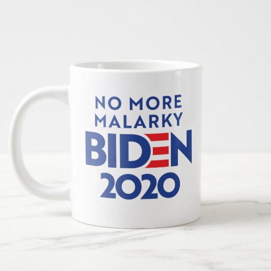 BIDEN 2020 - Kein Malarkie mehr Jumbo-Tasse (Links)