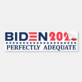 Biden 2020: PERFEKT ANGEMESSENER Autoaufkleber (Vorne)