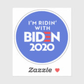 BIDEN 2020 - Ridin mit Biden Aufkleber (Blatt)