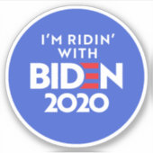 BIDEN 2020 - Ridin mit Biden Aufkleber (Vorderseite)
