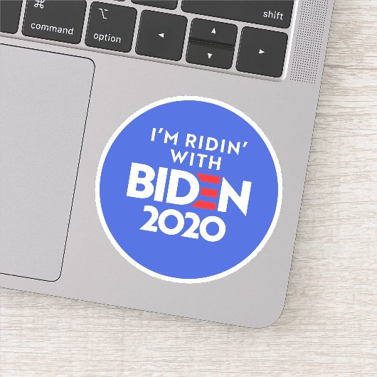BIDEN 2020 - Ridin mit Biden Aufkleber (Detail)