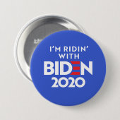 BIDEN 2020 - Ridin mit Biden Button (Vorne & Hinten)