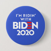 BIDEN 2020 - Ridin mit Biden Button (Vorderseite)