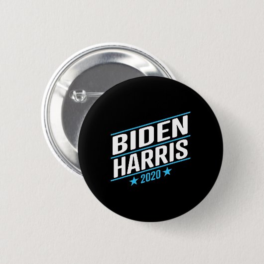 Biden 2020 und Kamala Harris auf dem Einzel-Ticket Button (Vorne & Hinten)