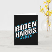 Biden 2020 und Kamala Harris auf dem Einzel-Ticket Karte (Gelbe Blume)