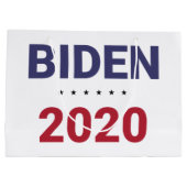 Biden 2020 (US-Wahl) Große Geschenktüte (Rückseite)