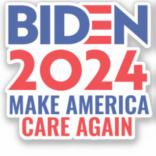 Biden 2024: Amerika wieder wichtig machen Aufkleber