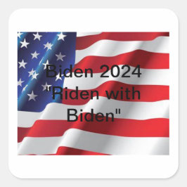Biden 2024 Aufkleber "Riden with Biden"
