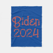Biden 2024 einfache blaue Decke (Vorderseite)