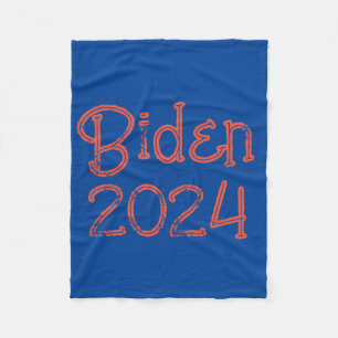 Biden 2024 einfache blaue Decke