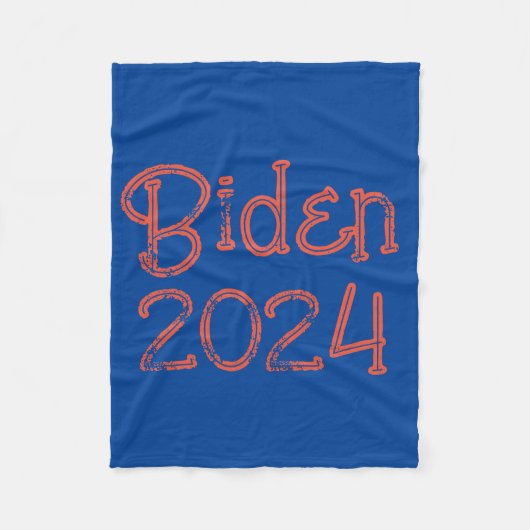 Biden 2024 einfache blaue Decke (Vorderseite)
