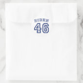 BIDEN 46 RUNDER AUFKLEBER (Tasche)