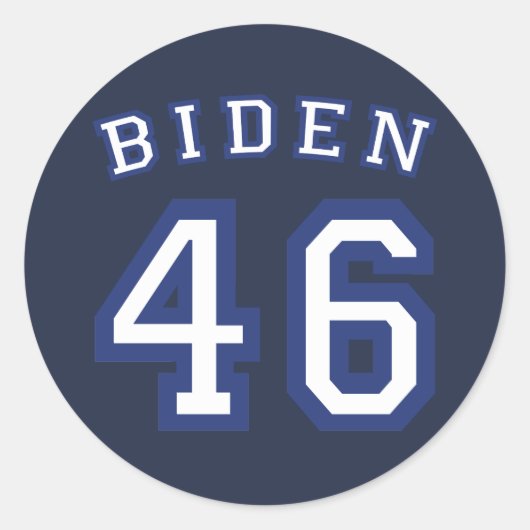 BIDEN 46 RUNDER AUFKLEBER (Vorderseite)