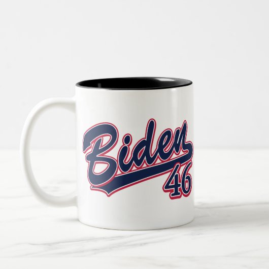Biden 46 zweifarbige tasse (Links)