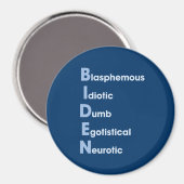 Biden Akronym Magnet (Vorderseite/Rückseite)