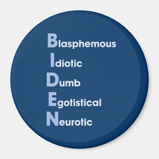 Biden Akronym Magnet (Vorne)
