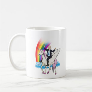 Biden auf einem Einhorn Kaffeetasse