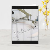 Biden Autopen Signature Funny  Karte (Gelbe Blume)