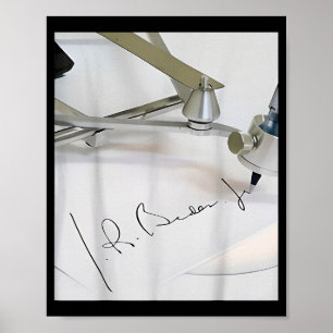 Biden Autopen Unterschrift Lustig Poster